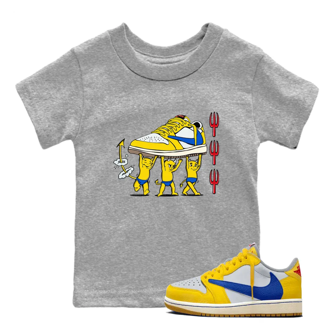 Travis Devil Air Sneaker 1 Tees - Efficient SNRT Babies Kids Jordan Scott Big-value deals Canary