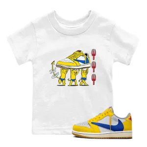 Travis Devil Air Sneaker 1 Tees - Efficient SNRT Babies Kids Jordan Scott Big-value deals Canary