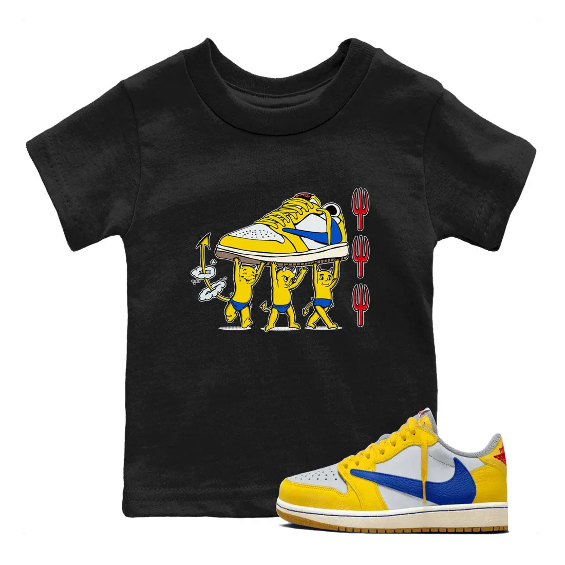 Travis Devil Air Sneaker 1 Tees - Efficient SNRT Babies Kids Jordan Scott Big-value deals Canary