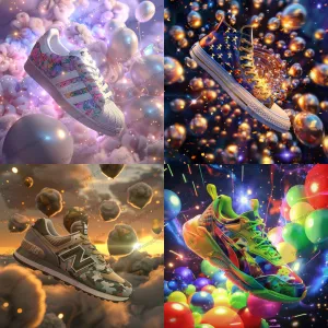 Trendy Sneaker Art AI MidJourney Image Prompt, 9465
