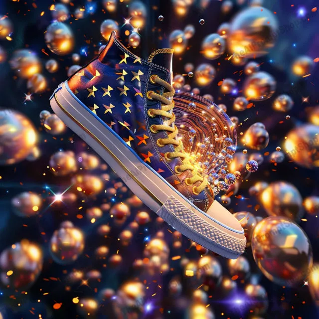 Trendy Sneaker Art AI MidJourney Image Prompt, 9465