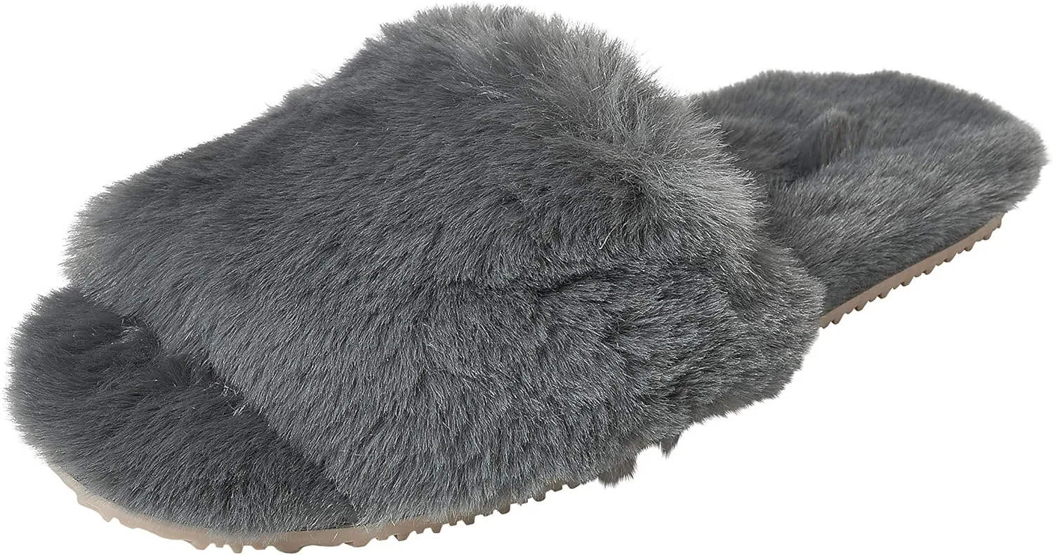 Twelve AM Co. Womens So Good Fluffy Slippers