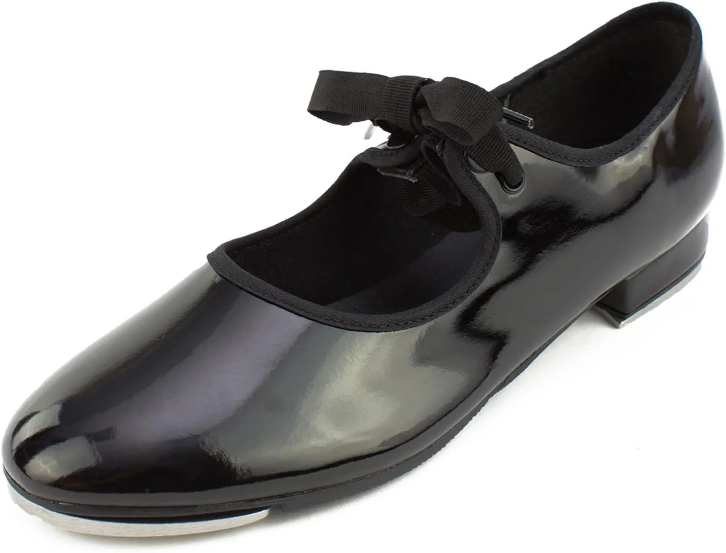Tyette Vegan Tap Shoes for Beginners, Elastic Snaps, Flexible Sole, Aluminum Taps - TA35 Val - TA36 Valiant