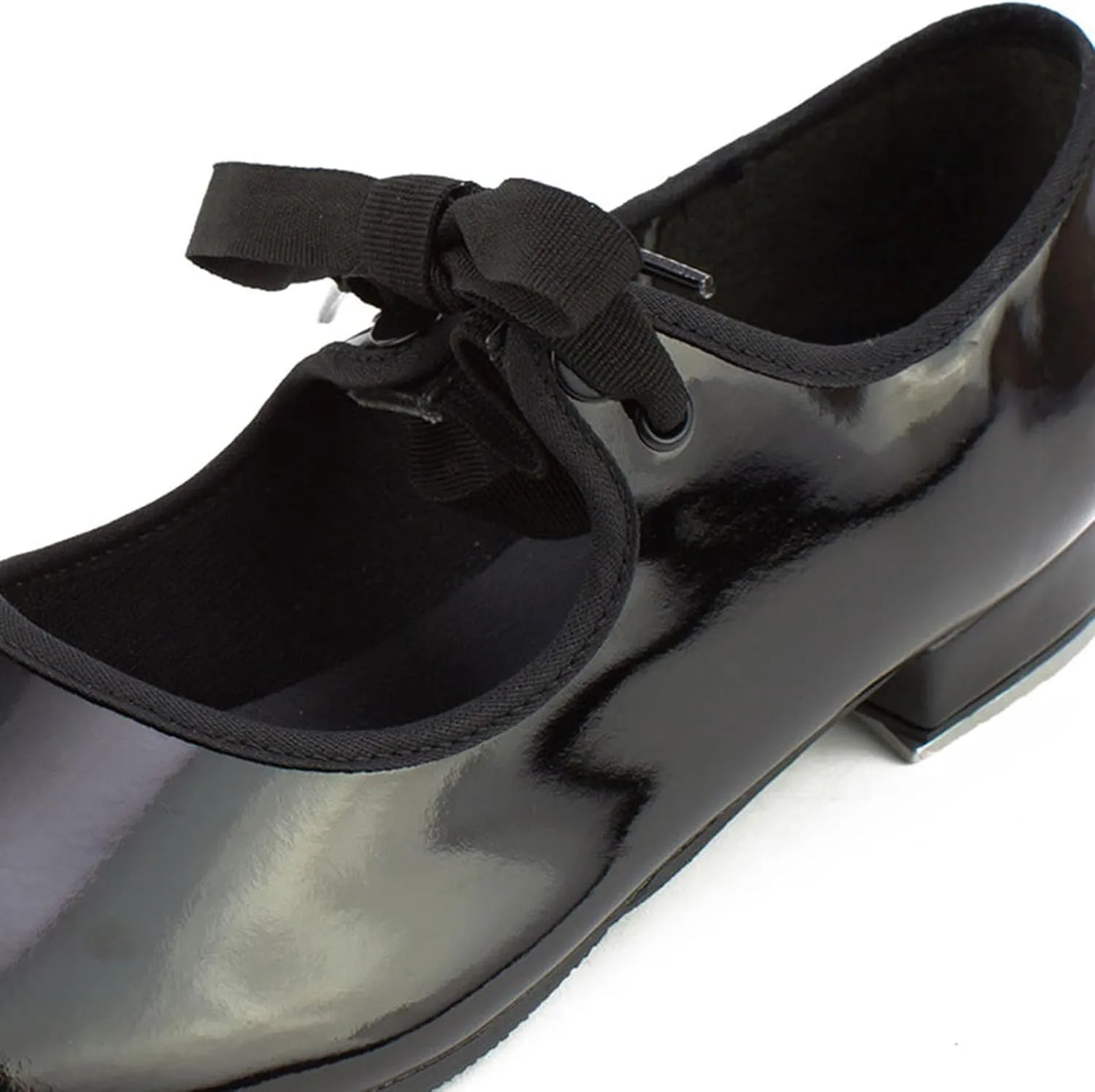Tyette Vegan Tap Shoes for Beginners, Elastic Snaps, Flexible Sole, Aluminum Taps - TA35 Val - TA36 Valiant