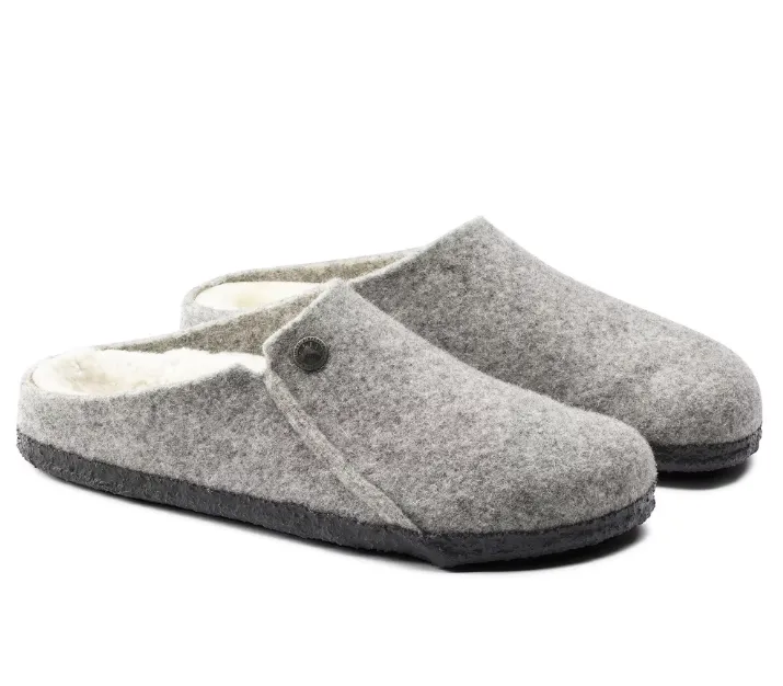 UNISEX BIRKENSTOCK ZERMATT RIVET SHEARLING | LIGHT GRAY