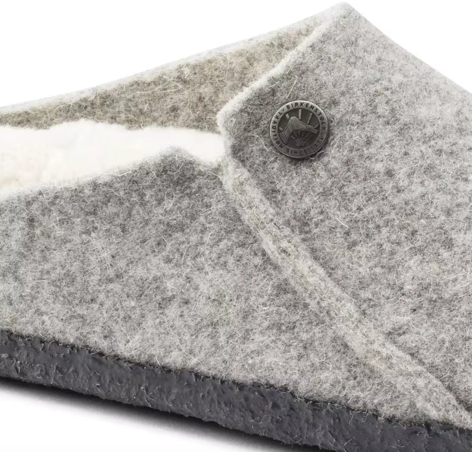 UNISEX BIRKENSTOCK ZERMATT RIVET SHEARLING | LIGHT GRAY