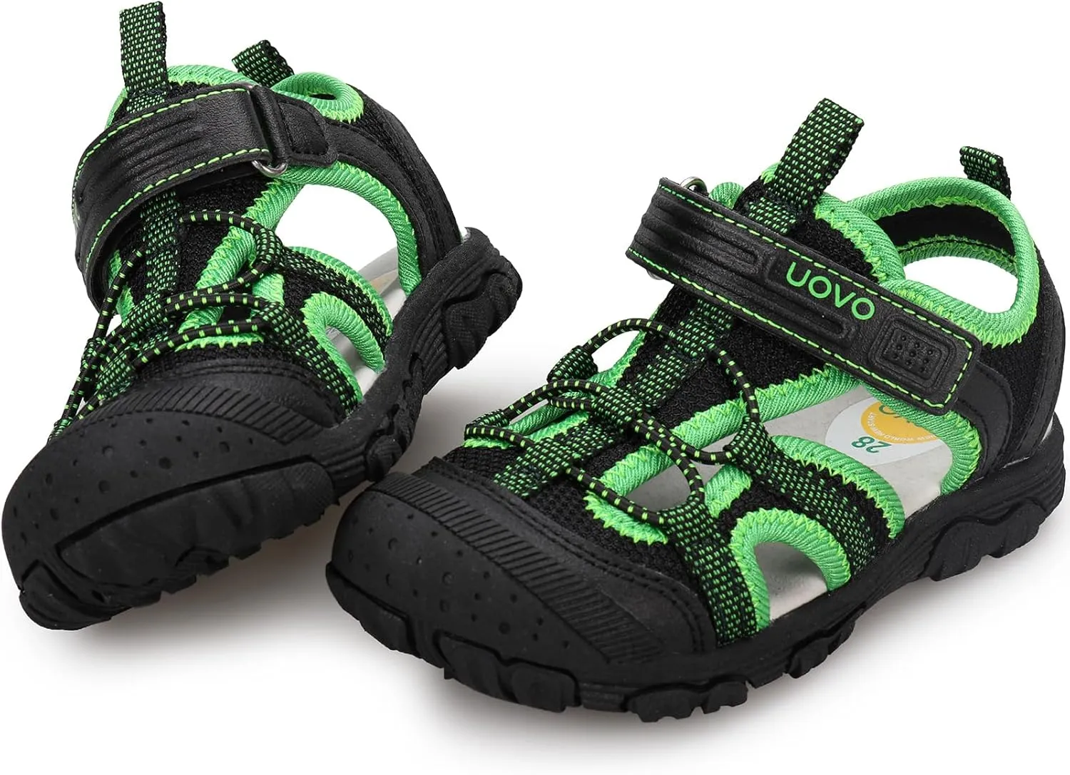 UOVO Boys Girls Summer Water Sandals Closed Toe Lightweight Outdoor Sport Shoes(Toddler/Little Kid/Big Kid)