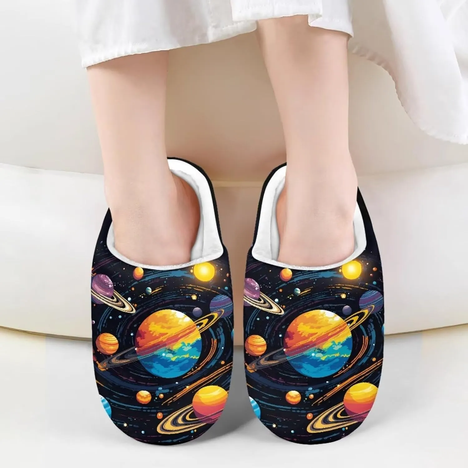 Veniyate House Slippers Cozy Plush Indoor Outdoor House Shoes Bedroom Slippers for Toddler Kid