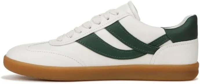 Vince Womens Oasis-W Lace Up Fashion Sneaker Chalk White/Pine Green Leather 8 M