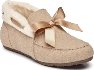 Vionic Women's Haven Shirley Slipper - Ladies Faux Shearling Ankle Slippers with Concealed Orthotic Arch Support Wheat 6 Wide US