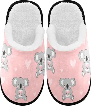 visesunny Modern Slippers for Women Mens Winter Womens Slipper Warm Comfy Memory Foam House Slippers Shoes Bedroom Cozy Indoor Outdoor Slippers