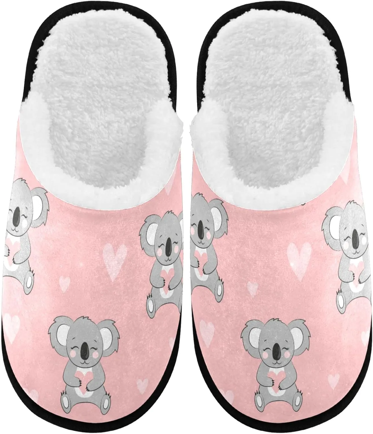 visesunny Modern Slippers for Women Mens Winter Womens Slipper Warm Comfy Memory Foam House Slippers Shoes Bedroom Cozy Indoor Outdoor Slippers
