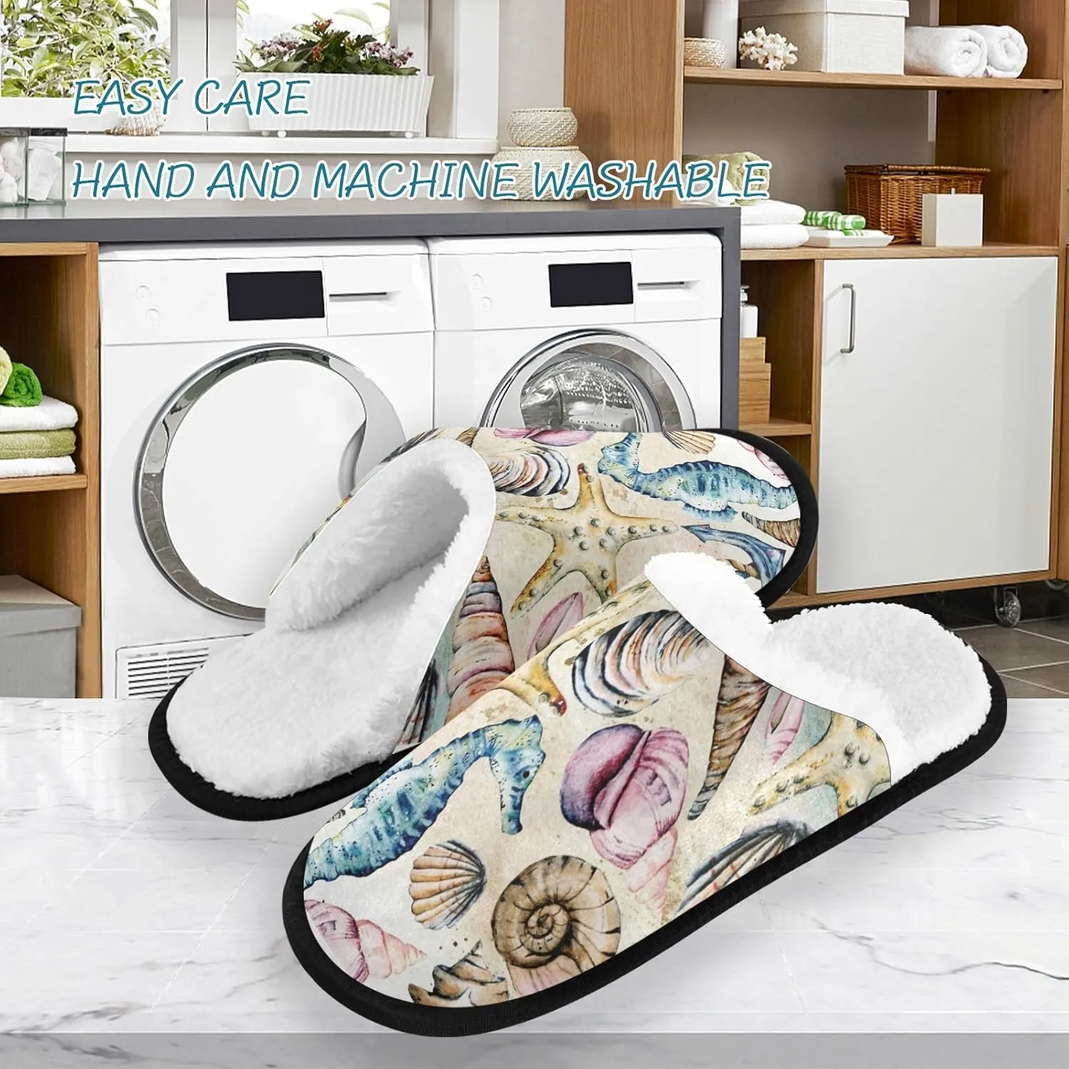 visesunny Modern Slippers for Women Mens Winter Womens Slipper Warm Comfy Memory Foam House Slippers Shoes Bedroom Cozy Indoor Outdoor Slippers