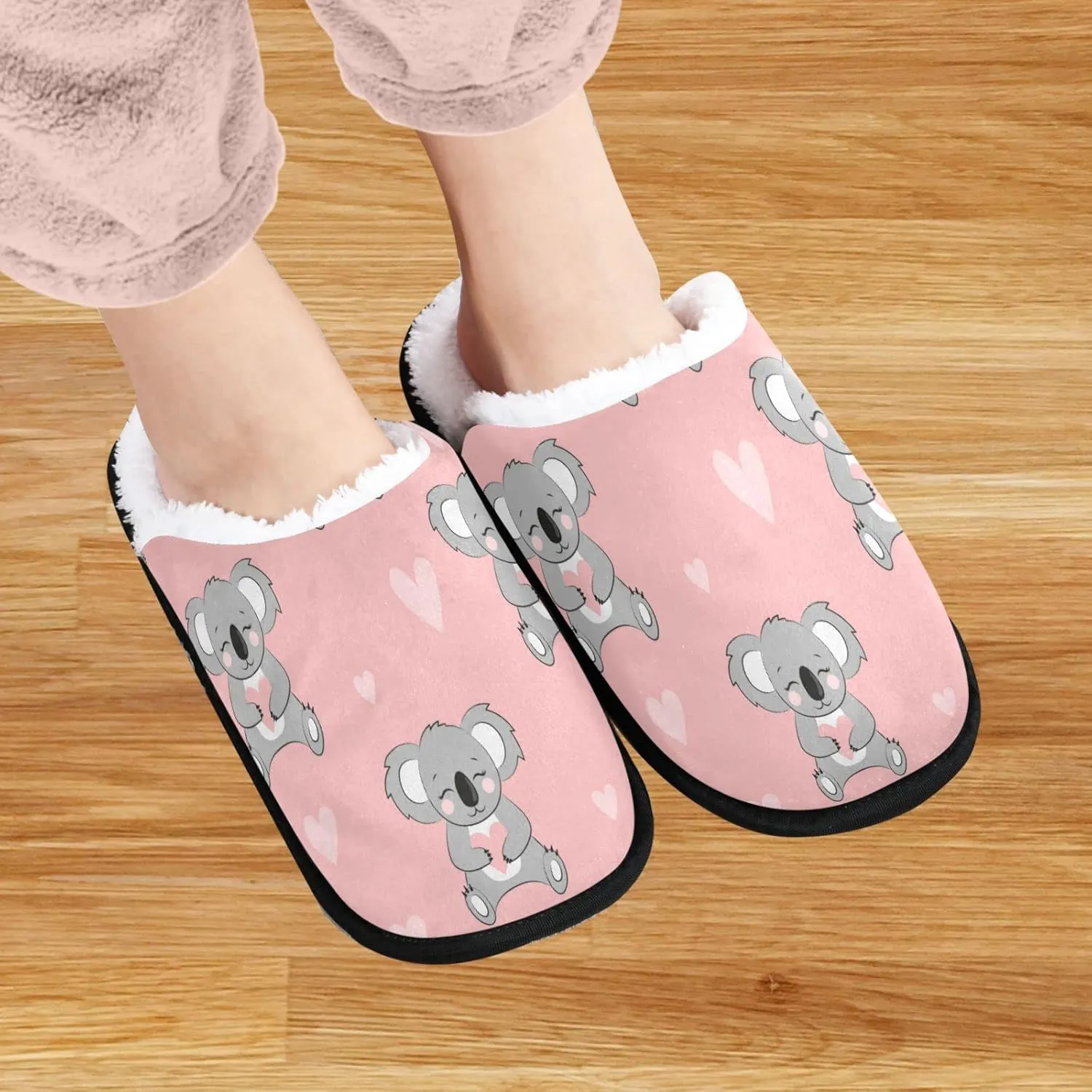 visesunny Modern Slippers for Women Mens Winter Womens Slipper Warm Comfy Memory Foam House Slippers Shoes Bedroom Cozy Indoor Outdoor Slippers