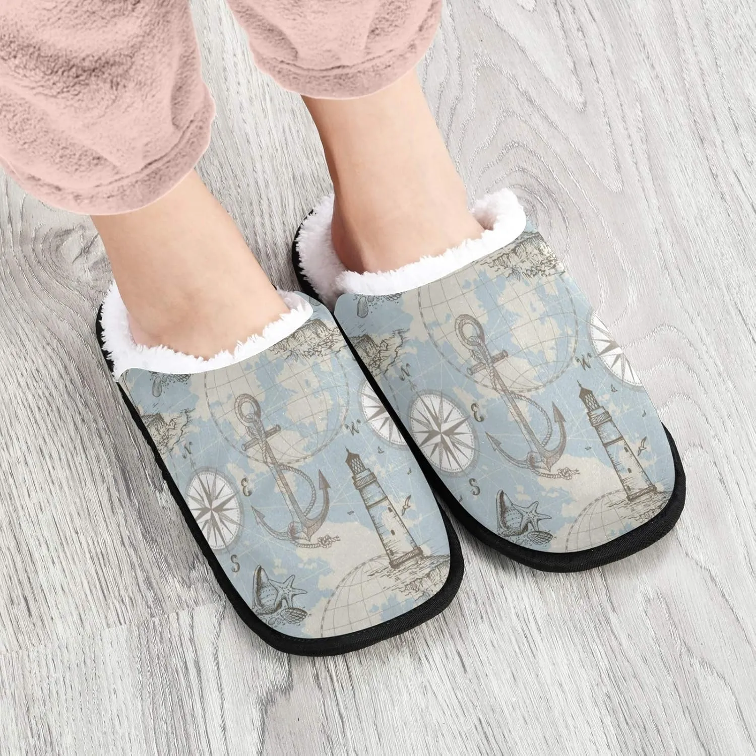 visesunny Modern Slippers for Women Mens Winter Womens Slipper Warm Comfy Memory Foam House Slippers Shoes Bedroom Cozy Indoor Outdoor Slippers