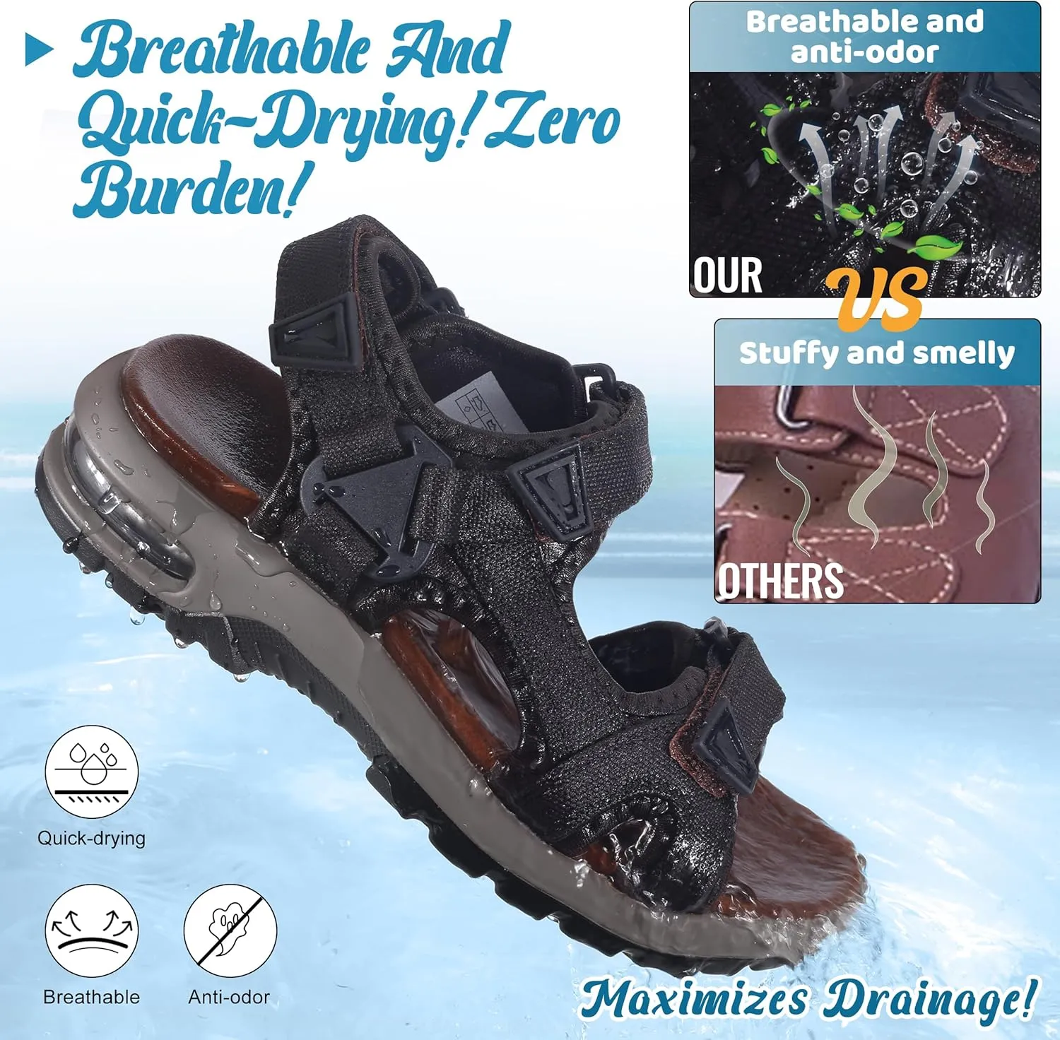 visionreast Boys Sandals Camouflage Print Kids Fashion Sport Sandals Outdoor Sandal Athletic Casual Sandals Beach Shoes