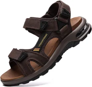 visionreast Mens Athletic Sandals Open Toe Hiking Outdoor Non-slip Sandals Air Cushion Sport Casual Beach Sandals