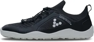 Vivobarefoot Primus Trail Knit FG Mens | Barefoot Trainers | Ultra-Lightweight Shoe | Build Strength, Balance & Mobility | Wide Fit Grounding Shoes | Flexible Obsidian/White