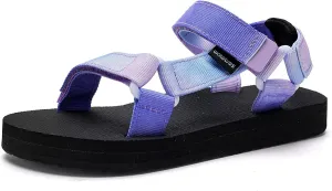 WateLves Kids Sandals Boys Girls Lightweight Non-slip Athletic Sandals with Adjustable Webbing for Hiking Walking Beach Water Sports
