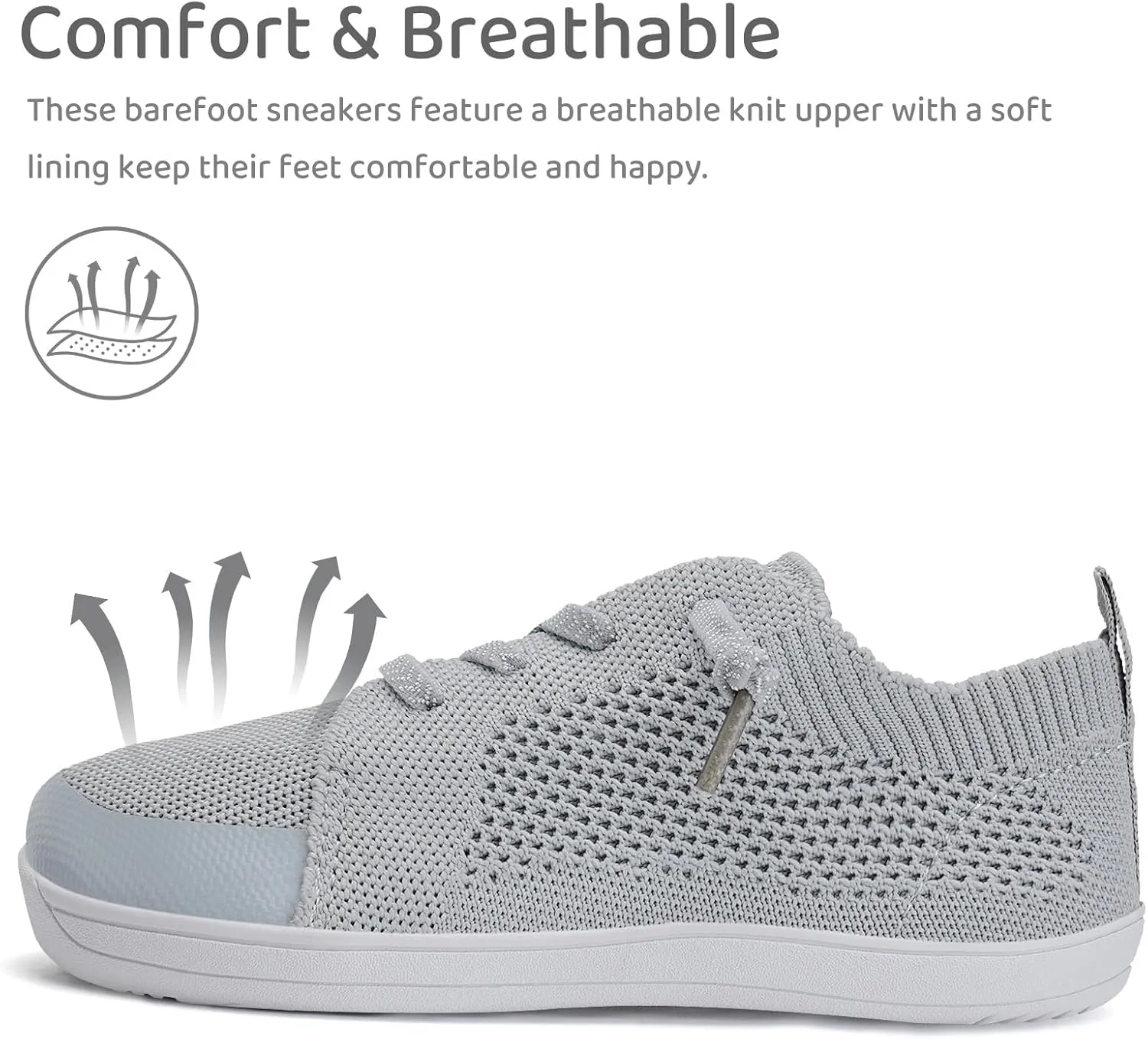 WateLves Toddler Little Kids Wide Barefoot Shoes Boys Girls Minimalist Sneakers Lightweight Breathable Walking Shoes | Naturally Splay | Flexible Fit