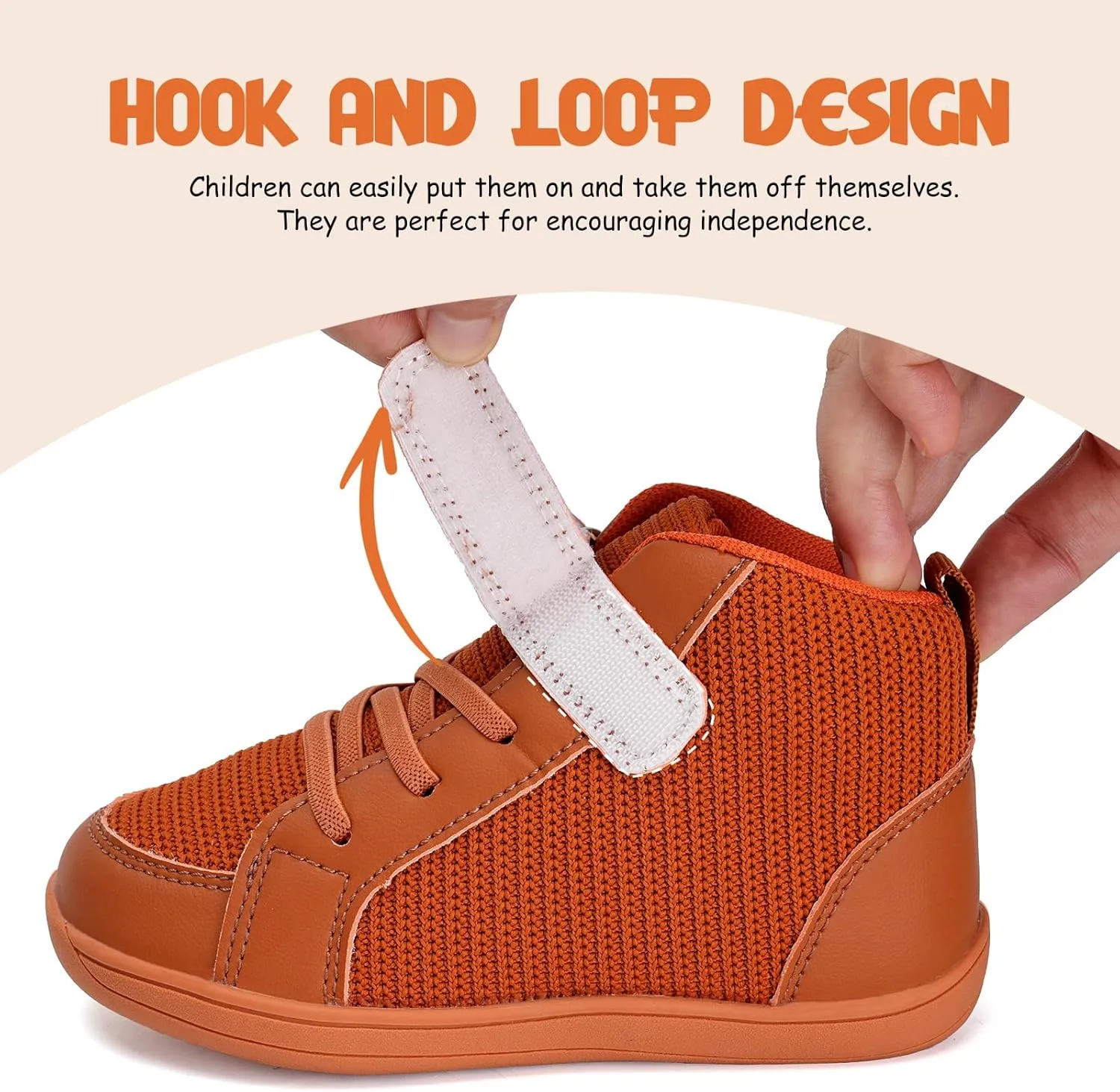 WateLves Toddler Little Kids Wide Barefoot Shoes Boys Girls Winter High Top Minimalist Sneakers Boots Walking Shoes for Indoor Outdoor | Naturally Splay | Flexible Fit