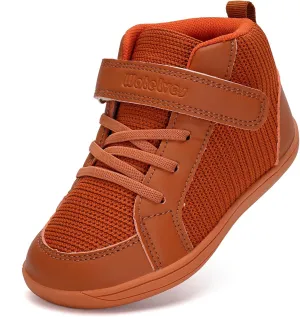 WateLves Toddler Little Kids Wide Barefoot Shoes Boys Girls Winter High Top Minimalist Sneakers Boots Walking Shoes for Indoor Outdoor | Naturally Splay | Flexible Fit