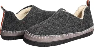 Weatherproof Vintage Men’s Felt Bootie Slipper with Faux Shearling Lining and Indoor Outdoor Sole