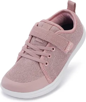 WHITIN Little/Big Kid Barefoot Shoes | Boys/Girls Lace-up Minimalist Sneakers | Wide Toe Box | Natural Flexible Fit