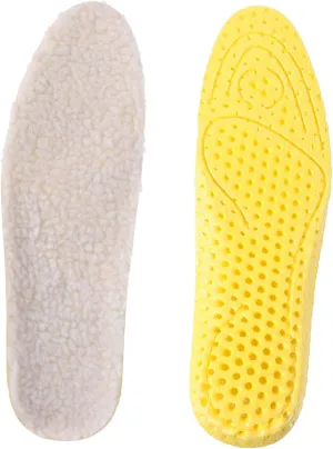 Winter Warmth Pair: Thick Wool Insoles for Comfortable Breathable Shoes