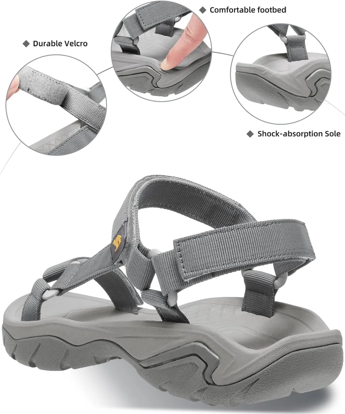 Women Athletic Sandal Fashion Casual Flat Beach Water Shoe for Outdoor Sport Walking Hiking