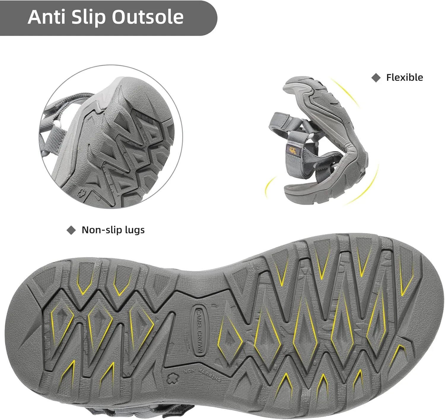 Women Athletic Sandal Fashion Casual Flat Beach Water Shoe for Outdoor Sport Walking Hiking