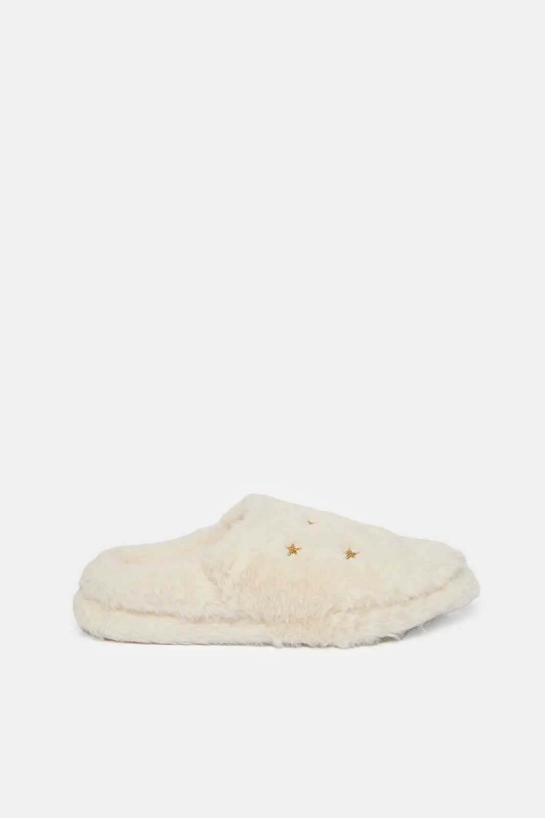Women Beige Closed Toe Slipper
