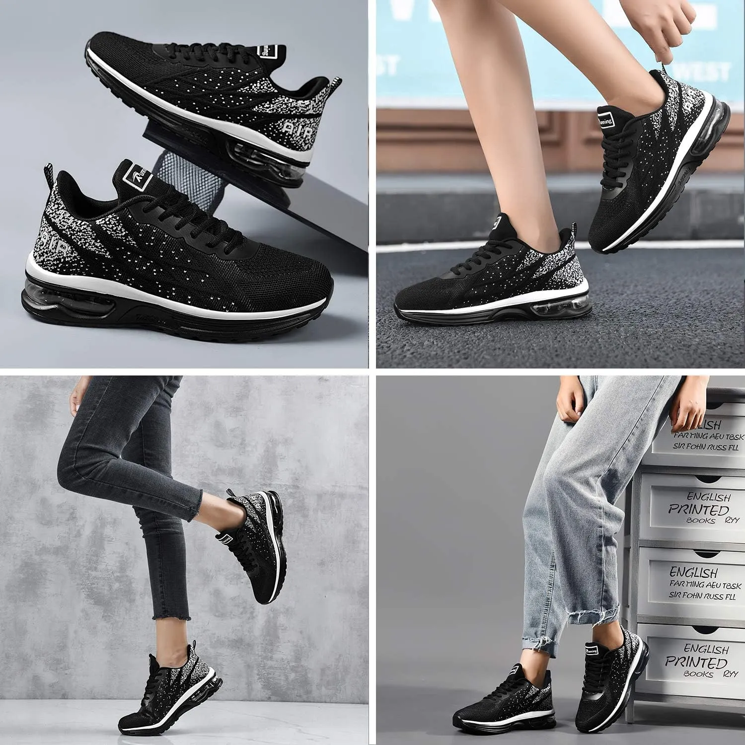 Women's Air Athletic Tennis Running Sneakers Lightweight Sport Gym Jogging Breathable Fashion Walking Shoes(US 5.5-10)