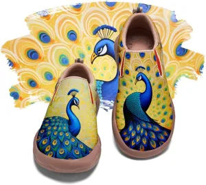 Women's Art Painted Travel Shoes Slip On Casual Leather Loafers Lightweight Comfort Fashion Sneaker