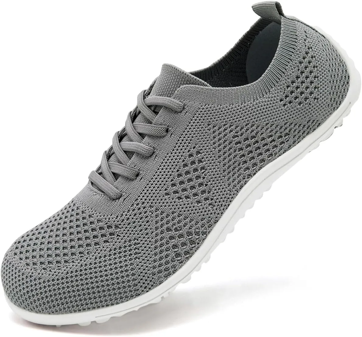 Women's Barefoot Shoes Walking Sports Zero Drop Sole Running Casual Sneakers Slip On Breathable Soft Fashion House Shoes White