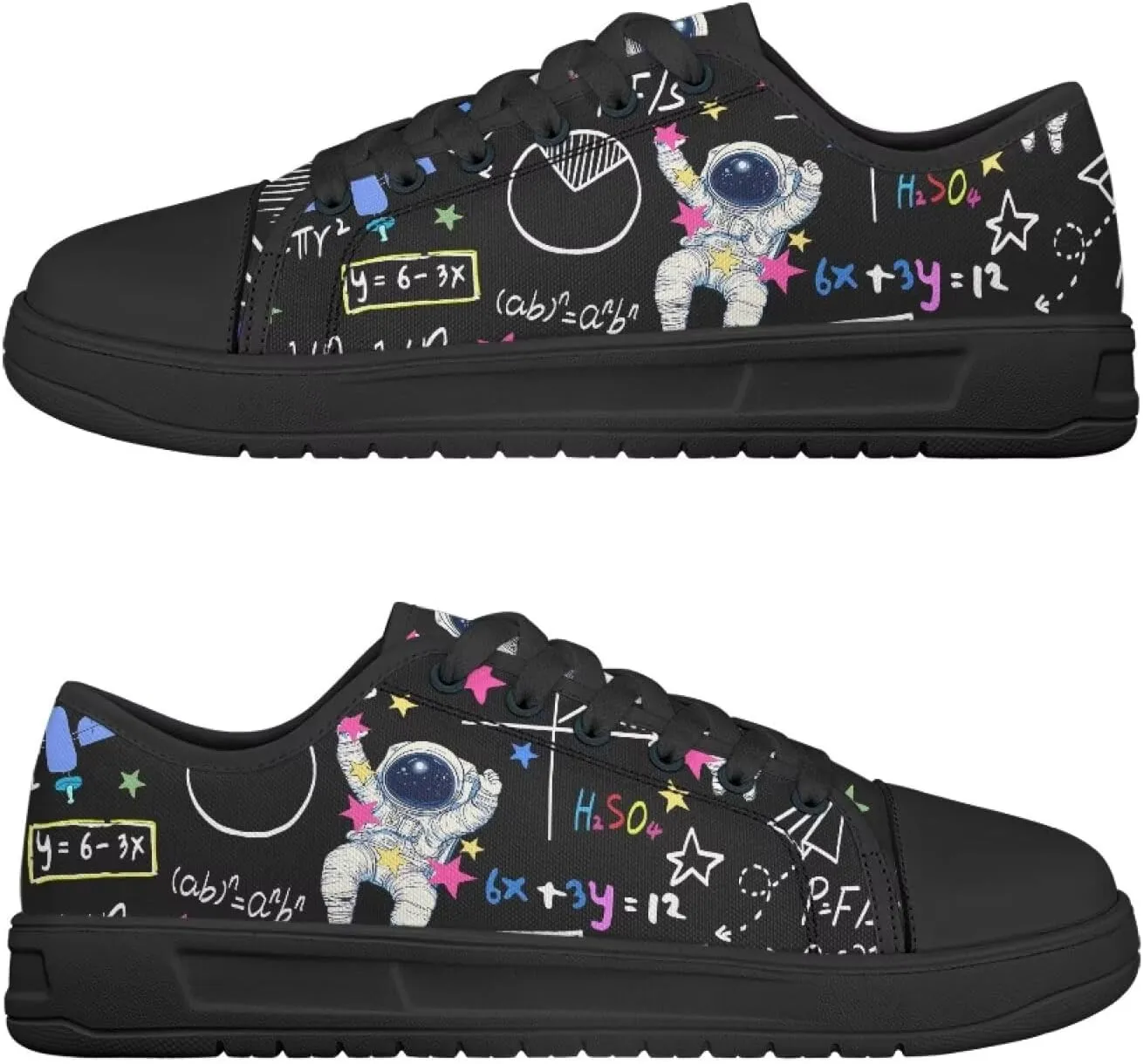 Womens Canvas Shoes 2025 Comfortable Summer Walking Sneakers Flexible EVA Non-Slip Outsole for Casual Outfits Size 6-13.5 Black Sole