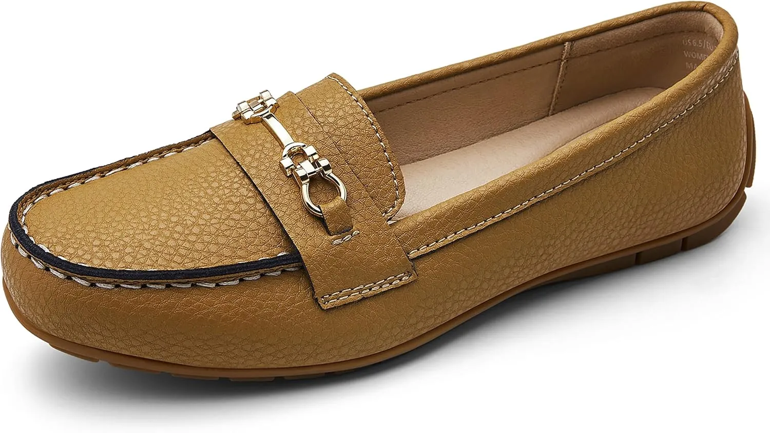 Women's Comfortable & Lightweight Leather Loafers Slip-Ons Driving Mocs Walking Shoes Cute Business Casual Dress Shoes Work Flats for Women