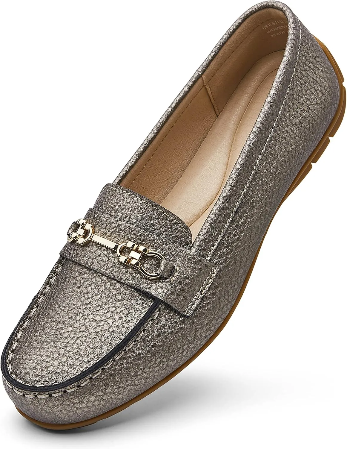 Women's Comfortable & Lightweight Leather Loafers Slip-Ons Driving Mocs Walking Shoes Cute Business Casual Dress Shoes Work Flats for Women