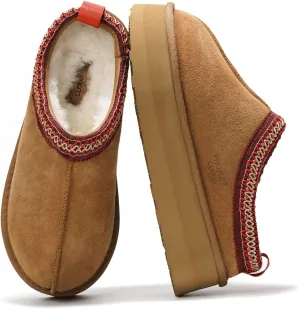 Women's Genuine Leather Platform Slippers - Memory Foam, Nonslip, by Project Cloud (Sayre)