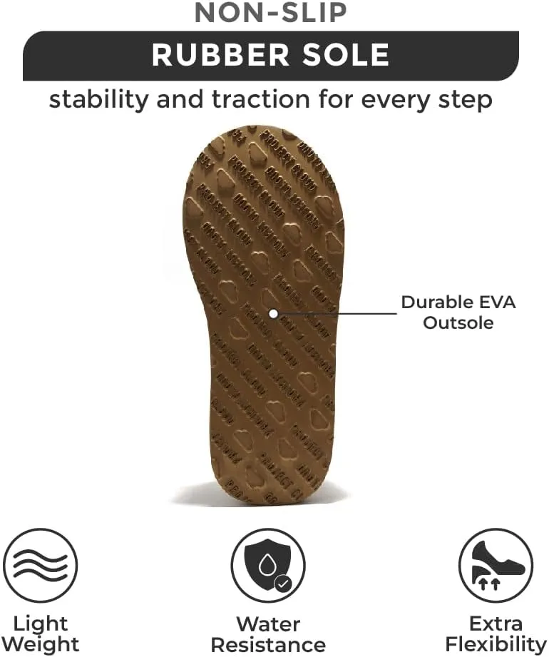 Women's Genuine Leather Platform Slippers - Memory Foam, Nonslip, by Project Cloud (Sayre)