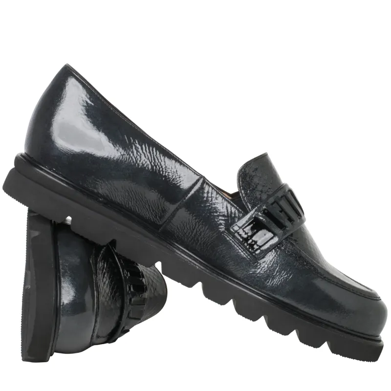 Women’s Hassia Pisa Loafer – Dark Grey/Schwarz