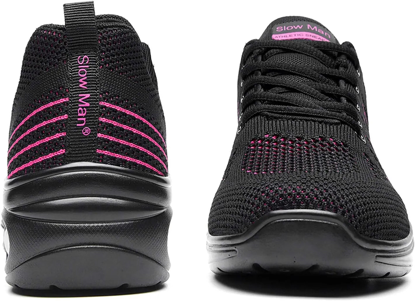 Women's Jazz Shoes Lace-up Sneakers - Breathable Air Cushion Lady Split Sole Athletic Walking Dance Shoes Platform