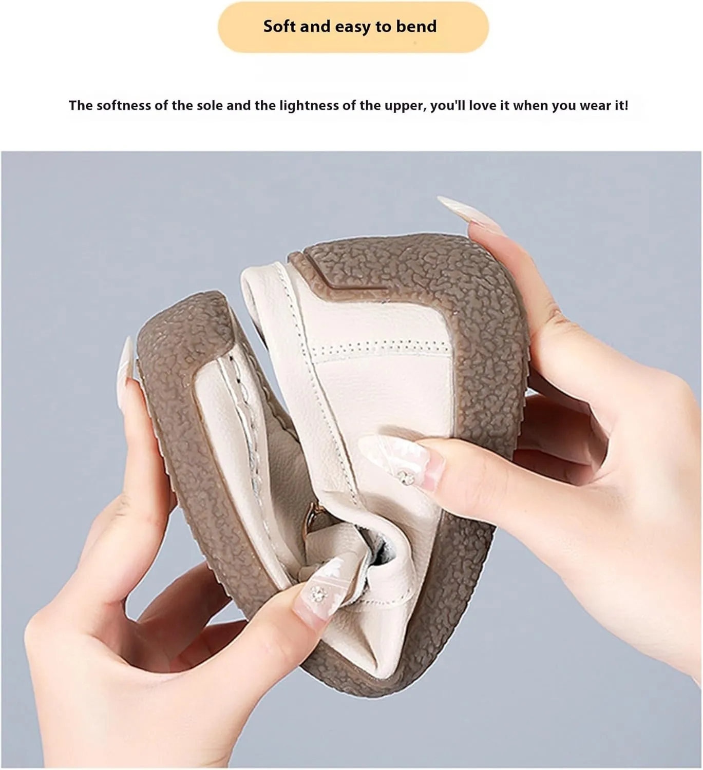 Women's Leather Loafers Slip-Ons Driving Mocs Walking Shoes Cute Business Casual Dress Shoes Work Flats for Women
