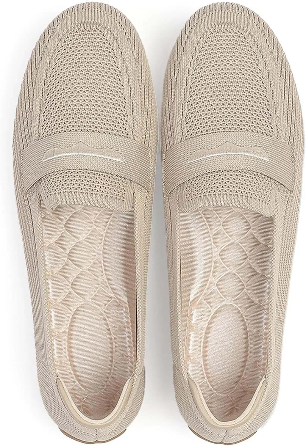 Womens Loafers Comfortable Knit Driving Shoes Washable Casual Work Slip on Loafer