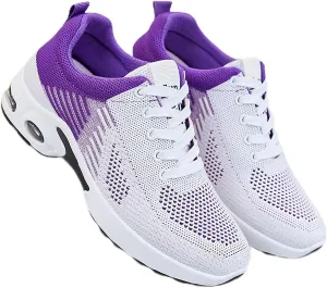 Women's Men'S Air Cushion Running Shoes Breathable Non-Slip Walking Shoes Walking Jogging Fitness Gym Fashion Sneakers Casual Comfortable Work Tennis Sport Athletic Trainers Workout Casual Sports