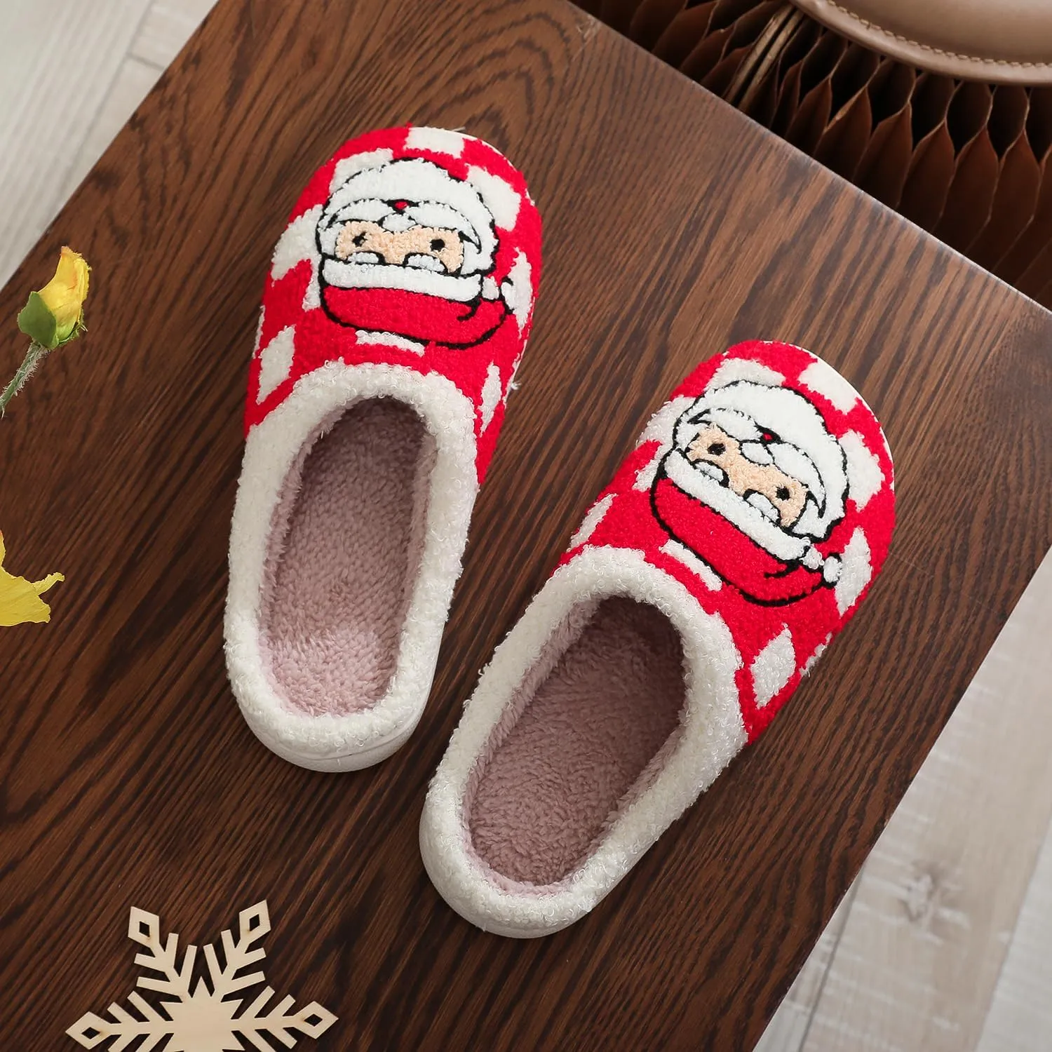 Women's Men's Fuzzy Memory Foam Slippers Fluffy Warm Comfort Light Weight Indoor Outdoor House Couple Shoes