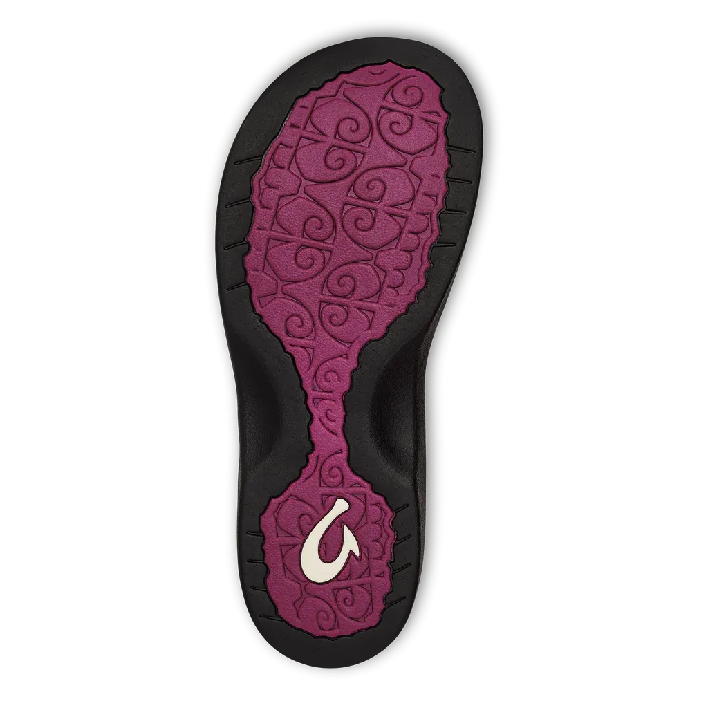 WOMEN'S OLUKAI 'OHANA | ORCHID FLOWER / BLACK