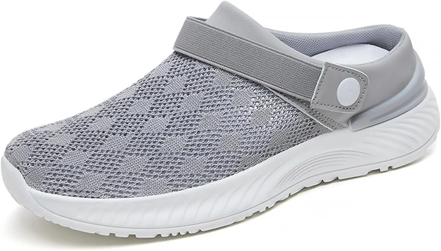 Women's Orthopedic Sandals Summer Breathable Mesh Hollow Out Walking Mules Casual Lightweight Closed Round Toe Slip On Outdoor Beach Shoes Fashion Quick Drying Water Shoes