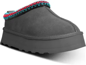 Women's Platform Mini Boots Slippers for Women Indoor Slippers Slip on Fur Fleece Lined Suede Short Ankle Boots