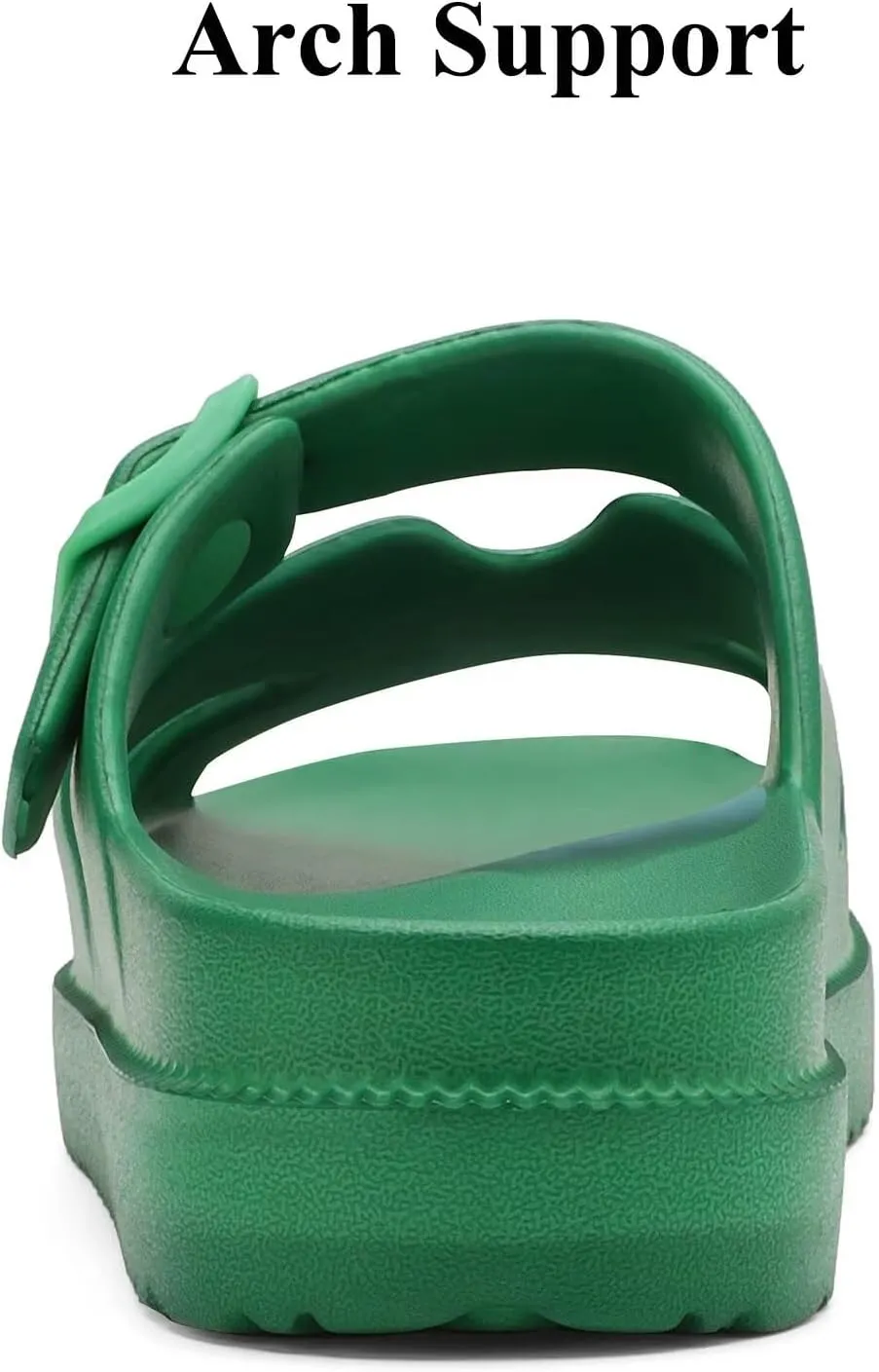 Womens Platform Sandals with Arch Support, Summer Beach Slides Adjustable Buckle, Women Comfort Lightweight Chunky Cushion Slip on H-Strap Sandal